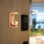 Poepidajate kell Dekoratiivsed uksekellad Jaapani stiilis puidust rippuv tuulekella sissep&auml;&auml;s