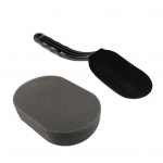 Autos&otilde;idukite rattarehvide pika varrega k&auml;snharja puhastamine vahatav poleerimist&ouml;&ouml;riist must