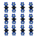 12 tk juukseklambrid lillekujulised libisemisvastased klambrid k&uuml;&uuml;nishaardega juuksel&otilde;ua hammastele lapsele