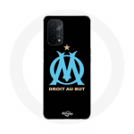 Must taustaga &uuml;mbris Oppo A74 5G Marseille Olympic logo jaoks