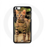 Coque pour Iphone 8 Plus Chat chaton Bengal beige