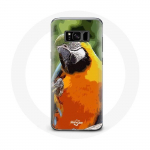 &Uuml;mbris Samsung Galaxy S8 Macaws Parrot Orange Green jaoks