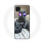 &Uuml;mbris lillade prillidega Samsung Galaxy A22 5G Cat jaoks