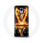 &Uuml;mbris Samsung Galaxy A6 2018 Vikings Series 6. hooaja logo V tulem&otilde;&otilde;ga mustal taustal