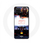 &Uuml;mbris Samsung Galaxy A22 4G Vormel 1 Max Verstappen F1 Driveri jaoks, must punane ja kollane