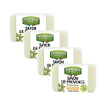 Mattersabong France Marseille Perfume Cleansing Face Wash Natural Soap 100g, Honeysuckle, 4 pieces