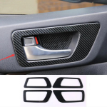 For Toyota Highlander 2015- Carbon Fiber Car Inner Door Handle Cover Door Bowl Frame Trim Accessories Interior decoration style 1 gray
