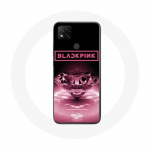 Coque pour Xiaomi Redmi 9C Wallpaper diamante Blackpink Kpop Logo Rose - Maniacase