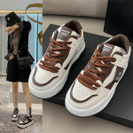 Suvemood br&auml;ndi tossud naiste uued s&uuml;gise metsik jooksmine vabaaja tossud valged kingad spordijalatsid 35 pruun