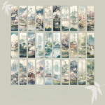 30 lehte/karp Retro-hiina stiilis j&auml;rjehoidjad Anime Vintage esteetiline lillepalee j&auml;rjehoidja raamatute jaoks Ilu Stsenaarium J&auml;rjehoidja 30pcs