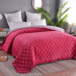 Kristall-sametist voodikate Kahepoolne voodilina tepitud paks libisemiskindel flanelltekk &uuml;he- ja kahekordse magamisaluskatte tekk 150cm*200cm