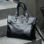 Meeste k&auml;ekott, must &uuml;he &otilde;lakott, PU-kott, arvutikott, lihtne &auml;rikohver 29*40cm must