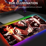 RGB Jujutsu Kaisen hiirematt Anime Gojo Satoru lauamatt M&auml;ngija arvuti arvuti XL Varmilo klaviatuur vaipm&auml;ngutarvikud hiirematt A10(250x350x3mm)