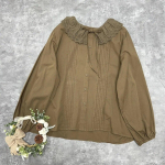 Johnature Jaapani pitsitud pressitud plisseeritud s&auml;rk Kevadine vabaaja plisseeritud naiste vintage volangidega kraega topsid One Size kohv