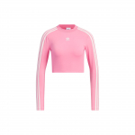 Adidas Originals Adicolor Crop Pikkade varrukatega T-s&auml;rk Naistele Topp Roosa JE6045 S