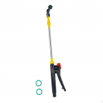 Reguleeritav aiapihusti pikendusvarras koos pikendatava k&auml;epidemega Single Curved Nozzle