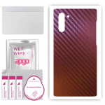 apgo skin sticker film foil vinyl for the BACK compatible with Samsung Galaxy Note 10 5G, scratch-resistant, easy to install - Carbon Chameleon CAKA5