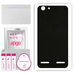 apgo Protective Skin Sticker for the back compatible with Lenovo K5, Wrap Film, Foil, Vinyl - Pattern Matrix