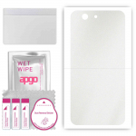 apgo Protective Skin Sticker for the back compatible with ZTE Blade A512, Wrap Film, Foil, Vinyl - Pattern Matte Transparent