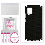 apgo Protective Skin Sticker for the back+sides compatible with Vivo IQOO 7, Full Wrap Film, Foil, Vinyl - Pattern Matrix