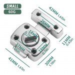 1 tk Koduvalve riiv P&ouml;&ouml;ratav polt Lukk V&auml;rava riivid Ukse liugurlukk keeratav p&ouml;&ouml;rlev t&uuml;nnilukk vannitoa WC-ukse luku jaoks h&otilde;be