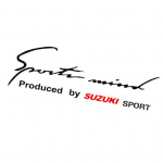 Sports Mind Letters auto kapoti esitulede kleebised Suzuki kleebistega must