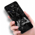 Demonic Satanic Scary Skull telefoni&uuml;mbris Xiaomi POCO F2 F3 M2 M3 M4 X3 X4 Pro NFC F4 GT 5G F1 X2 C3 C31 C40 M5S must kate jaoks Xiaomi POCOphone F1