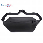 Cozy Up vaba aja v&ouml;&ouml;kott, meeste &uuml;he &otilde;la kott, multifunktsionaalne veekindel rinnakott 38cm * 7cm * 15cm must