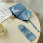 Dopamine butterfly automaatne vihmavari j&auml;&auml;sinine gradiendiga k&otilde;rge v&auml;&auml;rtusega kaheotstarbeline vihmavari p&auml;ikesepaiste jaoks.