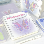 100 lehte loominguline m&auml;rkmik Kawaii Ameerika stiilis liblikas ajakava V&auml;ljal&otilde;igete p&auml;evik Armas kirjatarbed M&auml;rkmik &otilde;pilane lilla