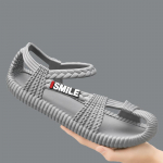 Suvised Meeste sandaalid Naiste Sussid Kootud Disain Rannasandaalid Hingavad lamedad vabaajasandaalid &Otilde;ues Paaride Sandaalid 36-37 must