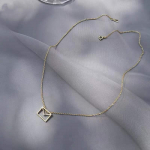 S925 h&otilde;bedane &uuml;mbrikuga kaelakee naistele, lihtne temperamentne, teemantnaastudega &otilde;&otilde;nes ripats rangluu kett 925