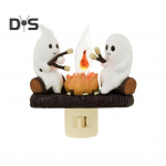 Kummitusl&otilde;kke v&auml;relev &ouml;&ouml;valgus Halloweeni 3D koomiks Kummitus LED v&otilde;ltsl&otilde;kkelamp Kodukontori kaunistus Lapsed S&otilde;brad Perefestivali kingitus US Plug