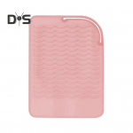 Lokkitang kuumakindel matt libisemisvastane silikoonist ristk&uuml;lik kaasaskantav lameraud juuste sirgendaja juuste kujundamine kuumad t&ouml;&ouml;riistad reisisoojuspadja kaitsja must