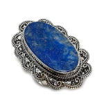 Natural Lapis Lazuli Gemstone 925 Sterling Silver Jewelry Ring Size 8.5 y0o68