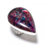 Natural Multi Labradorite Gemstone 925 Sterling Silver Gift Ring Size 9 r4v50