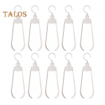 10 tk kokkupandavad plastist riidepuud Kokkupandav disain Stabiilne vastupidav ja kandev disain Mitte kergesti deformeeruv riidekuivatusrest 10 pcs valge