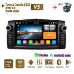 Autoraadio multimeediumipleier Toyota Corolla E120 2000-2006 BYD F3 2 Din Android Carplay GPS Autoradio 2+64GB jaoks 2+64GB