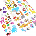 10 lehte loomalikud 3D-puhutud kleebised v&auml;ikelastele, hulgi kleebiselehed koolieelsetele lastele, meisterdamine, albumiraamat 10sheets random