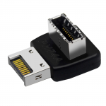 USB-pistiku adapter USB3.1-t&uuml;&uuml;pi E 90-kraadise muunduri adapteri &uuml;mbris eesmine C-t&uuml;&uuml;pi pistikupesa lauaarvuti pistik 74A