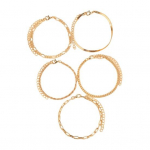 5 tk naiste k&auml;ev&otilde;ru homaarklambriga, reguleeritava &otilde;&otilde;nsa ketiga &uuml;hev&auml;rviline randmepael 5pcs kuldne