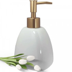 Keraamiline vedelseebi dosaator 6,3 * 3,9 tolli lihtne WC k&auml;tepuhastusvahendi jaotur, du&scaron;&scaron;