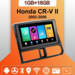 Android Carplay autoraadio Honda CR-V II 2002-2006 multimeediumipleieri peakomplekti stereo GPS-navigatsioon BT WIFI 2+32GB 1+16GB