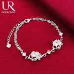 925 h&otilde;bedast s&uuml;damekujuline AAA tsirkoon k&auml;ev&otilde;ru Moodsad pulmaehted 20CM