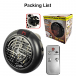 Talvine elektrikeris 900W Kiire soojendus majapidamissein k&auml;ep&auml;rane k&uuml;te ahi radiaator mini k&auml;tesoojendaja masin saab kaugjuhtida EU Plug must