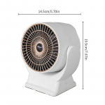 Kaasaskantav talvine sisesoojendaja nutikas termostaat mini-&ouml;kos&otilde;bralik &otilde;hu tsirkulatsiooniga k&uuml;tteventilaator Isiklik kiire soojenduspuhur US Plug valge