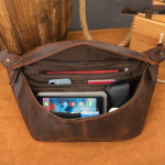 Rinnakotid Meeste Crossbody kotid Spordi Rindkotid Meeste Rinnakotid Rinnakotid Tide Ehtsast nahast Crossbody kotid Rinnakotid kohv