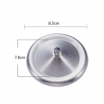 Tolmukindlad roostevabast terasest tassikaaned 8,5/9,3/10,2 cm pitseeritud kaaned Kruusikate Metallist kruusid 8.5cm