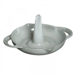 Vertikaalne praepann - STAUB - 24 cm - Grafiithhall - Emailitud malm - Lihtne puhastada hall