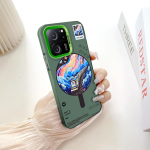 V&auml;rvitud Mustriline V&auml;rviline H&otilde;bedane Kahepoolne K&otilde;va Kest P&otilde;rutuskindel Kukkumisvastane Telefoni&uuml;mbris Xiaomi Redmi Poco jaoks Redmi Note 11S 5G sinine